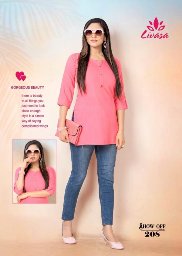 Livasa Show Off Vol 2 Rayon Exclusive Designer Kurti Collection